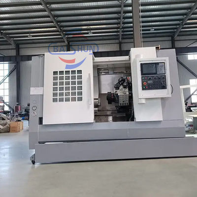 Automatyczne cięcie metalu koło stopu schylne łóżko maszyna do obracania CNC TCK550