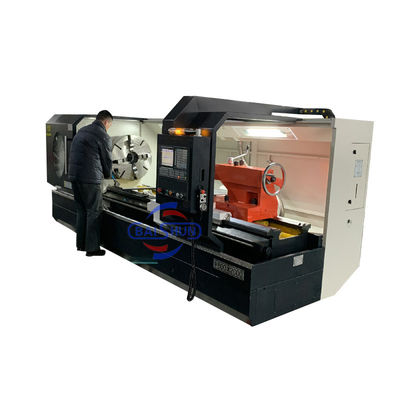 Ciężkie cięcie płaskie łóżko obracujące poziome metalowe obracacze CNC