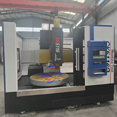Cnc lathe machine cena pojedyncza kolumna automatyczny pionowy ośrodek obrotowy z osłoną ochronną