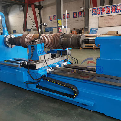 Stalowe Roller Cnc Roller Turning And Notching Machine Ribble Making Machine