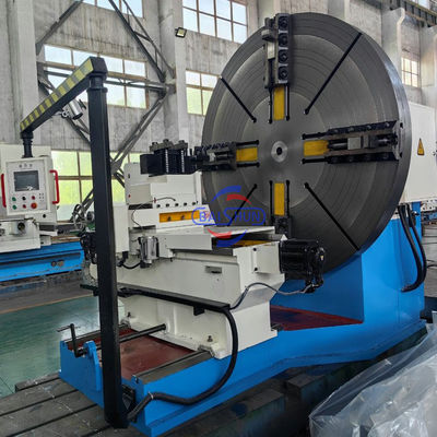 Rodzaj podłogi obrócający flansę 2 osi Plc Metal End Face Lathe Machine