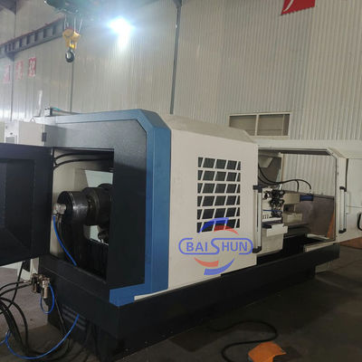QK1325 inteligentny automatyczny poziomy płaski łóżko CNC podwójny rurociąg Chuck