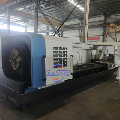Duże otwory CNC Turning Machine Screw Cutting Cnc Metal Pipe Threading Machine
