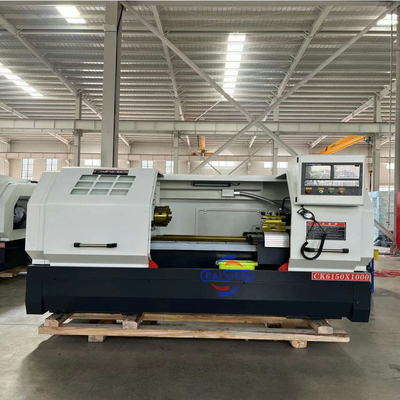 Chińska tokarka CNC CK6150 Tokarka CNC z płaskim łożem Obrabiarka Siemens